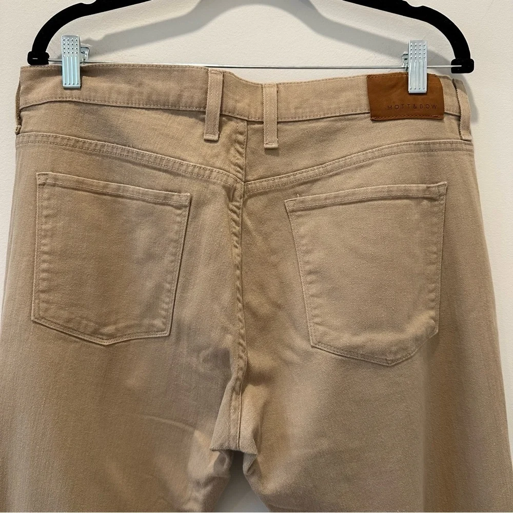 Mott & Bow Men’s Jeans Mercer Khaki Pants Twill Stretch Denim Business Size 36